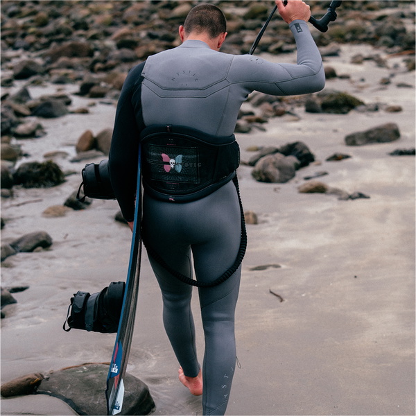 2024 Mystic Heren Marshall 5/3mm Borst Ritssluiting Wetsuit 35000.230008 - Light Grey